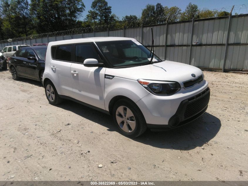2016 KIA SOUL BASE - KNDJN2A21G7396555