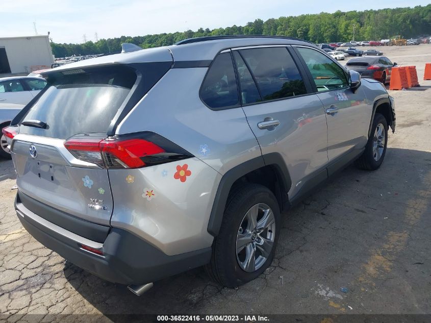 2022 TOYOTA RAV4 HYBRID XLE - 4T3RWRFV6NU080064
