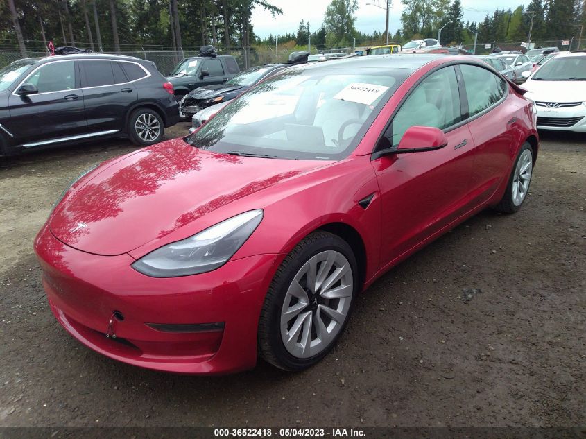 2021 TESLA MODEL 3 LONG RANGE - 5YJ3E1EB1MF936067