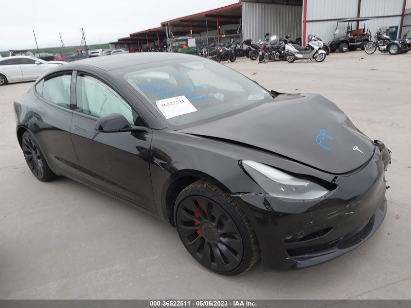 2022 TESLA MODEL 3 PERFORMANCE - 5YJ3E1EC3NF269867