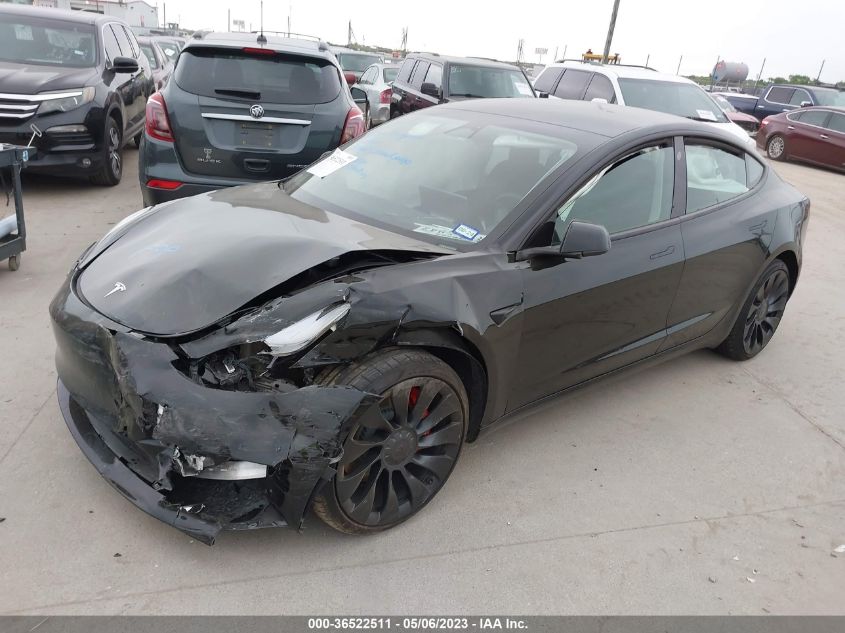 2022 TESLA MODEL 3 PERFORMANCE - 5YJ3E1EC3NF269867