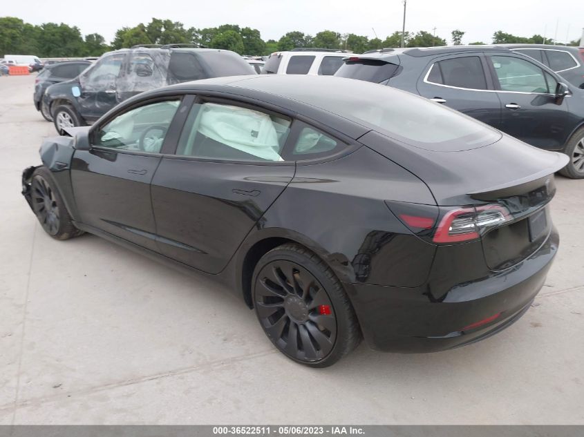 2022 TESLA MODEL 3 PERFORMANCE - 5YJ3E1EC3NF269867