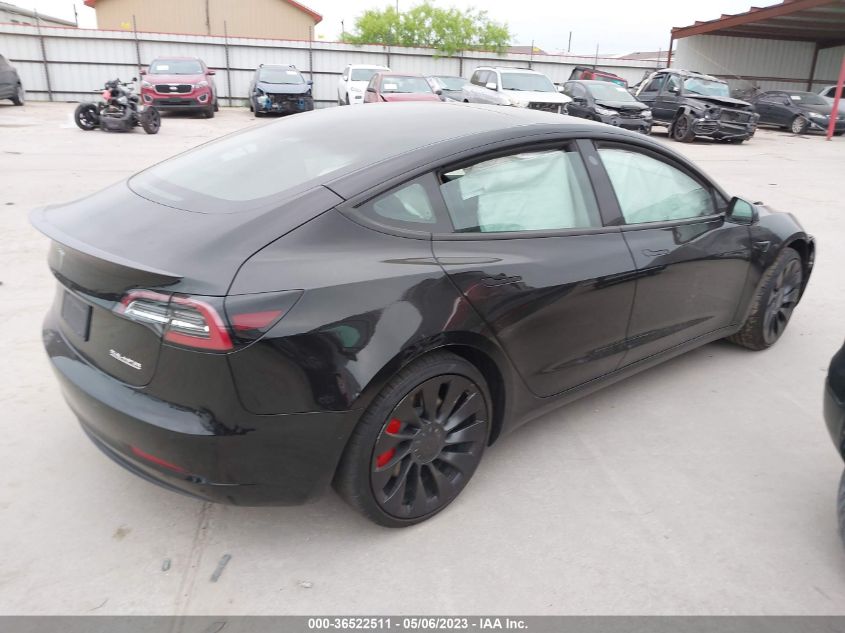 2022 TESLA MODEL 3 PERFORMANCE - 5YJ3E1EC3NF269867