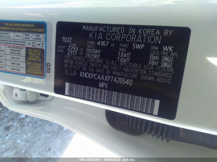 2023 KIA SELTOS LX - KNDEPCAAXP7420540