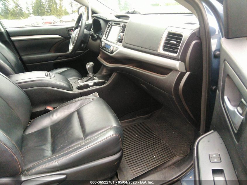 2016 TOYOTA HIGHLANDER XLE - 5TDJKRFHXGS504417