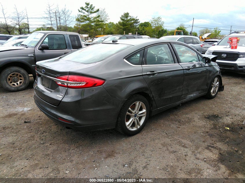 VIN 3FA6P0HD4JR192950 2018 FORD FUSION SE