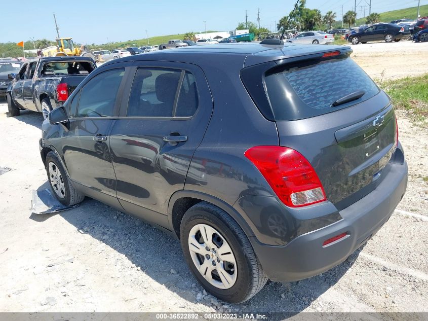 2016 CHEVROLET TRAX LS - 3GNCJKSB2GL273238