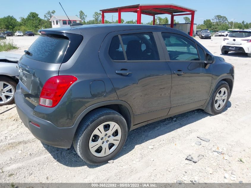 2016 CHEVROLET TRAX LS - 3GNCJKSB2GL273238