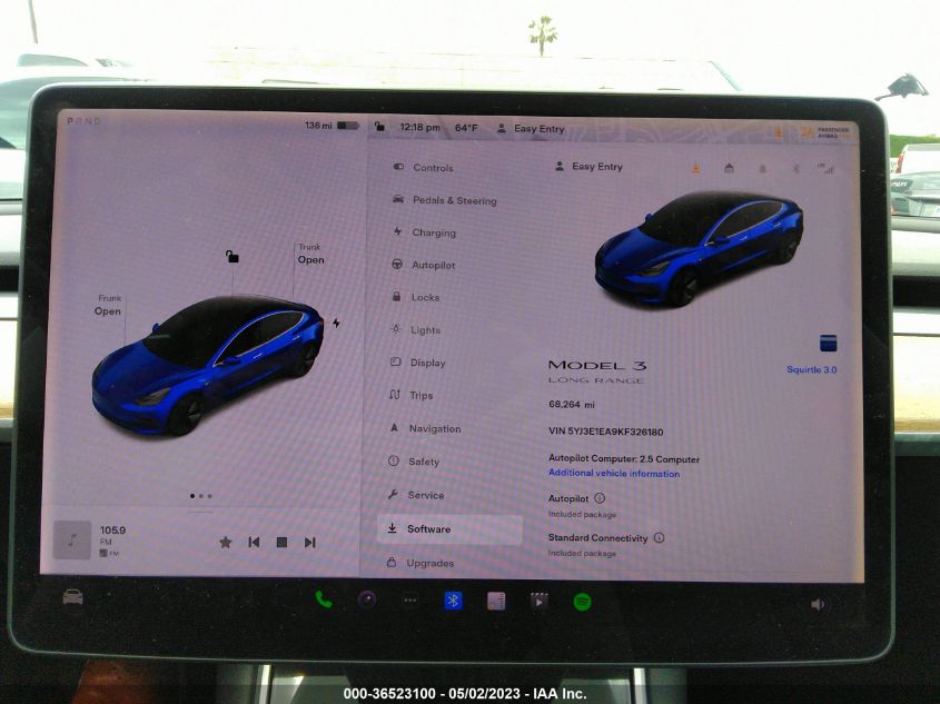 2019 TESLA MODEL 3 RANGE - 5YJ3E1EA9KF326180