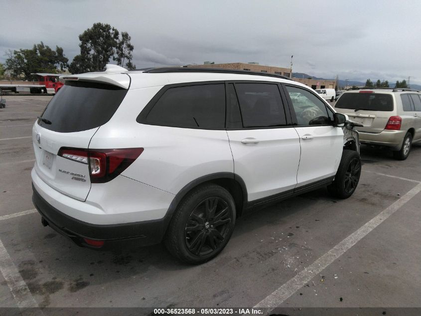2021 HONDA PILOT BLACK EDITION - 5FNYF6H72MB064392