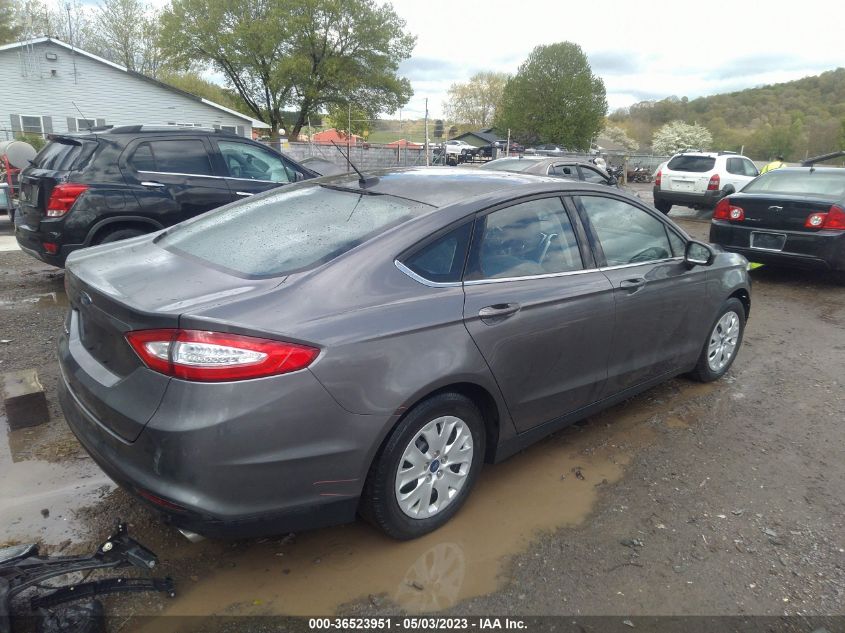 2013 FORD FUSION S - 3FA6P0G77DR257015