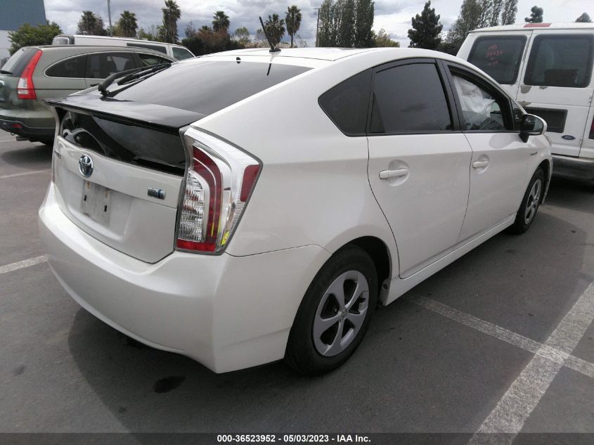 2014 TOYOTA PRIUS FOUR/FIVE/THREE/ONE/TWO - JTDKN3DUXE0369545