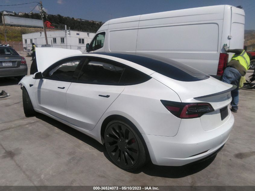 2022 TESLA MODEL 3 PERFORMANCE - 5YJ3E1EC7NF208666