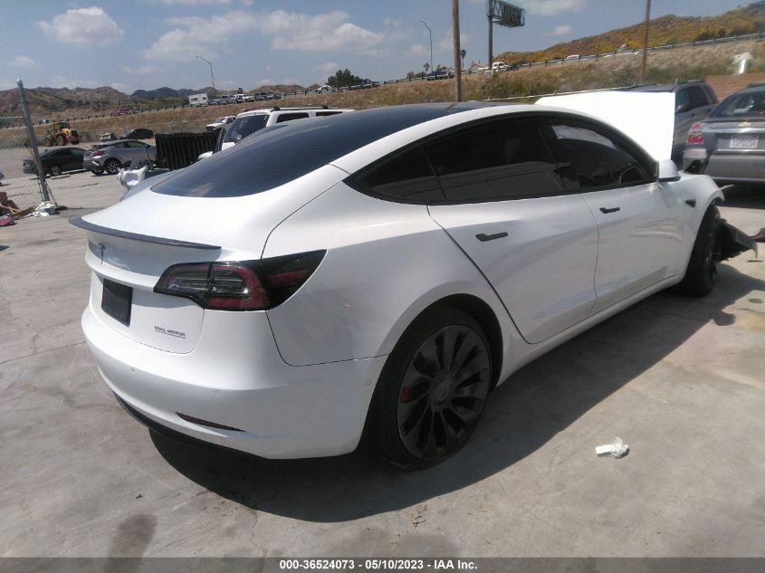 2022 TESLA MODEL 3 PERFORMANCE - 5YJ3E1EC7NF208666