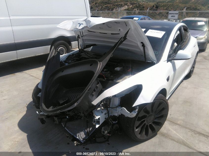 2022 TESLA MODEL 3 PERFORMANCE - 5YJ3E1EC7NF208666