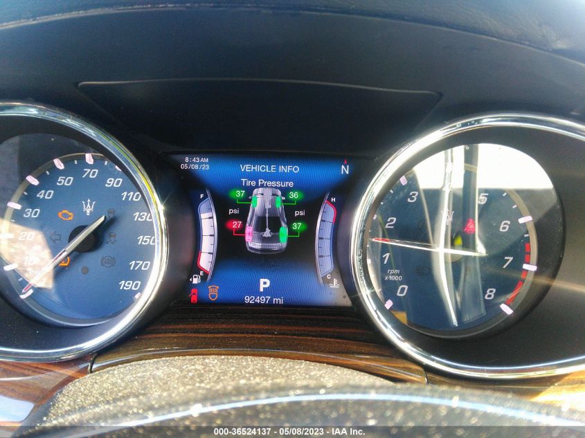 2017 MASERATI QUATTROPORTE S Q4 GRANSPORT ZAM56RRS9H1225046