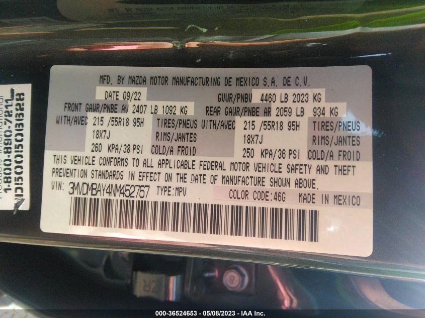2022 MAZDA CX-30 2.5 TURBO - 3MVDMBAY4NM452767