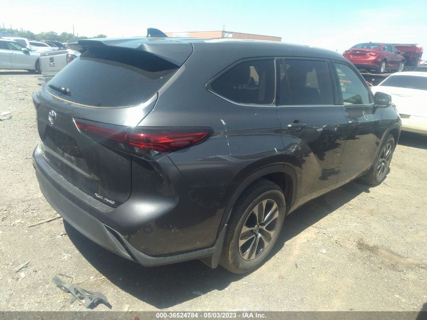 2022 TOYOTA HIGHLANDER XLE - 5TDGZRBH6NS232019