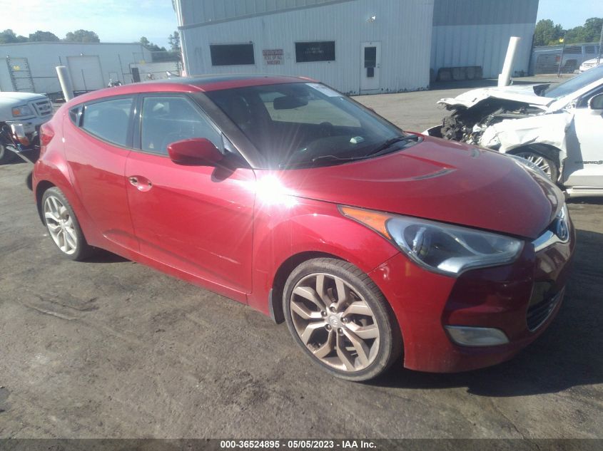 2013 HYUNDAI VELOSTER W/BLACK INT - KMHTC6AD7DU165269