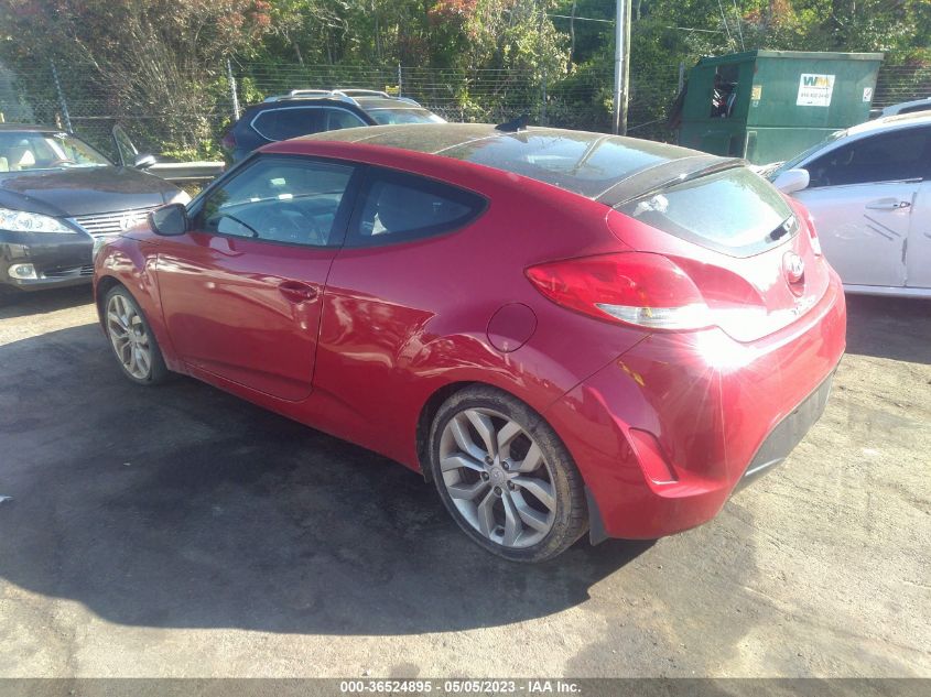 2013 HYUNDAI VELOSTER W/BLACK INT - KMHTC6AD7DU165269