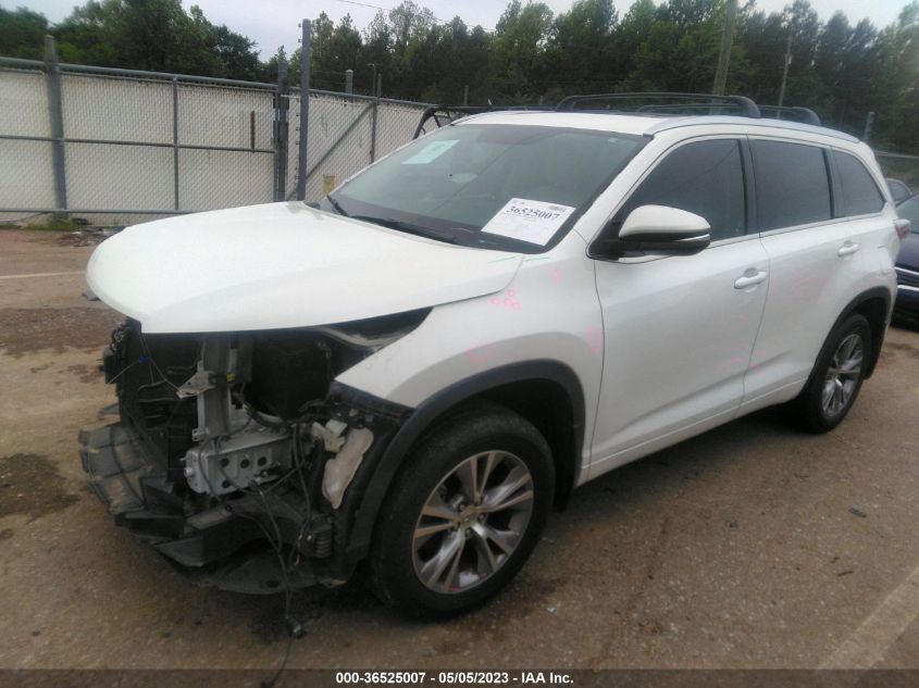 2015 TOYOTA HIGHLANDER XLE - 5TDKKRFHXFS084371