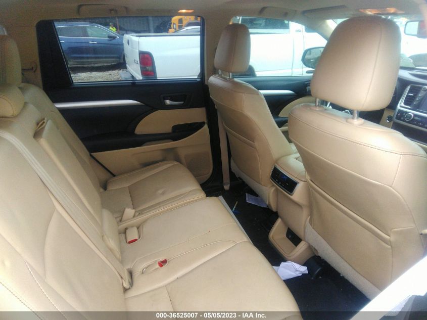 2015 TOYOTA HIGHLANDER XLE - 5TDKKRFHXFS084371