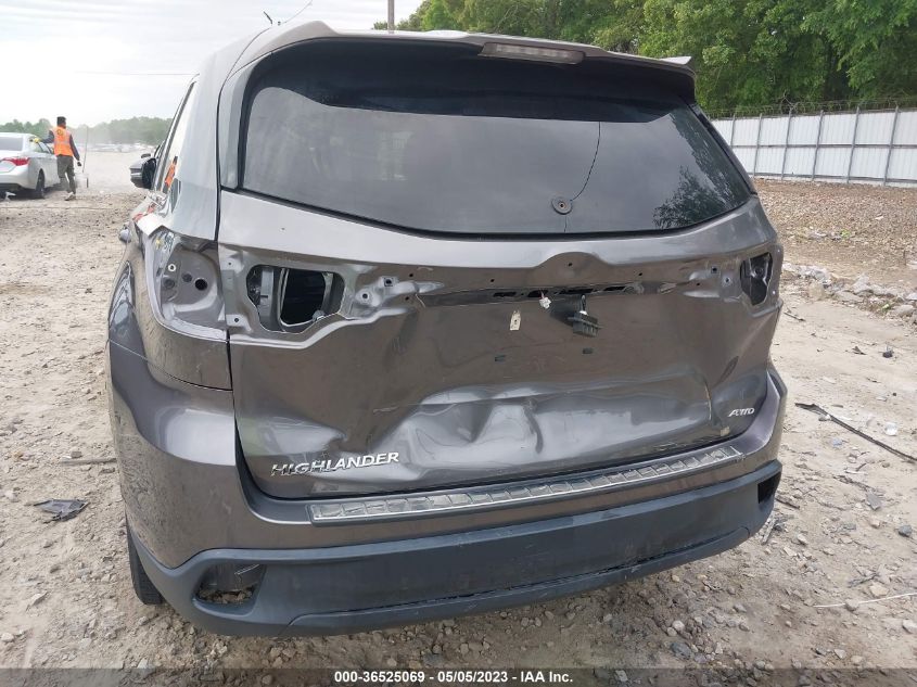 2018 TOYOTA HIGHLANDER LE PLUS - 5TDBZRFH9JS877231