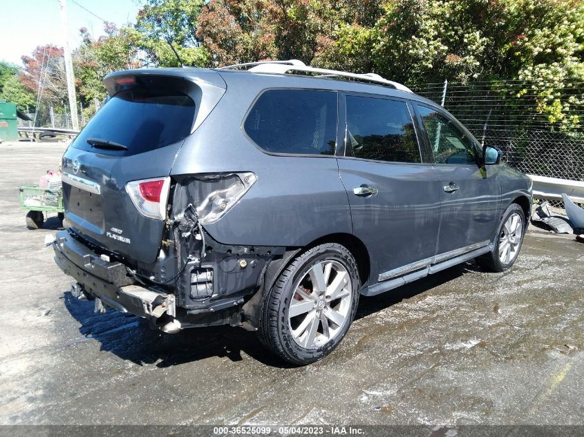 2014 NISSAN PATHFINDER PLATINUM - 5N1AR2MM1EC703918