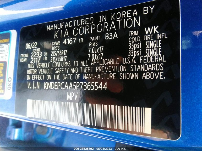 2023 KIA SELTOS LX - KNDEPCAA5P7365544