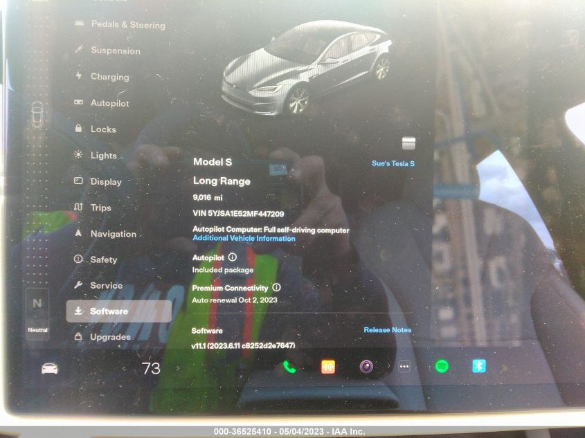 2021 TESLA MODEL S LONG RANGE - 5YJSA1E52MF447209