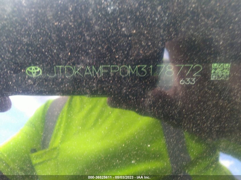 2021 TOYOTA PRIUS PRIME XLE - JTDKAMFP0M3178772