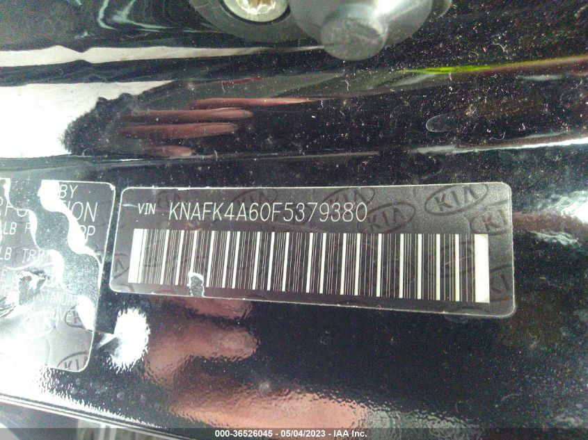 2015 KIA FORTE LX - KNAFK4A60F5379380