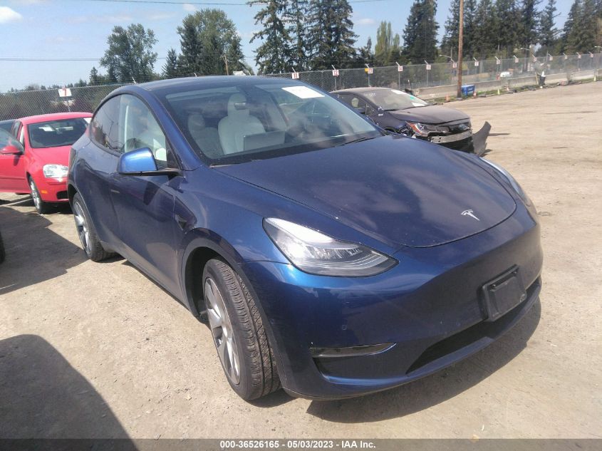 2020 TESLA MODEL Y LONG RANGE - 5YJYGDEEXLF059377