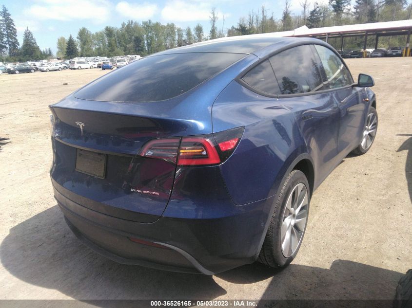 2020 TESLA MODEL Y LONG RANGE - 5YJYGDEEXLF059377