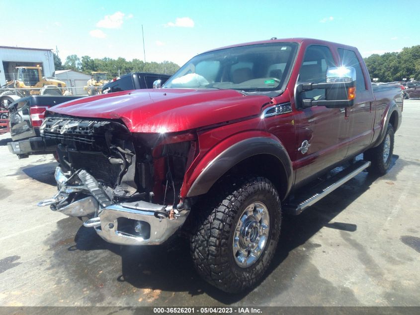 2015 FORD SUPER DUTY F-250 SRW LARIAT/PLATINUM - 1FT7W2BT4FEB28656
