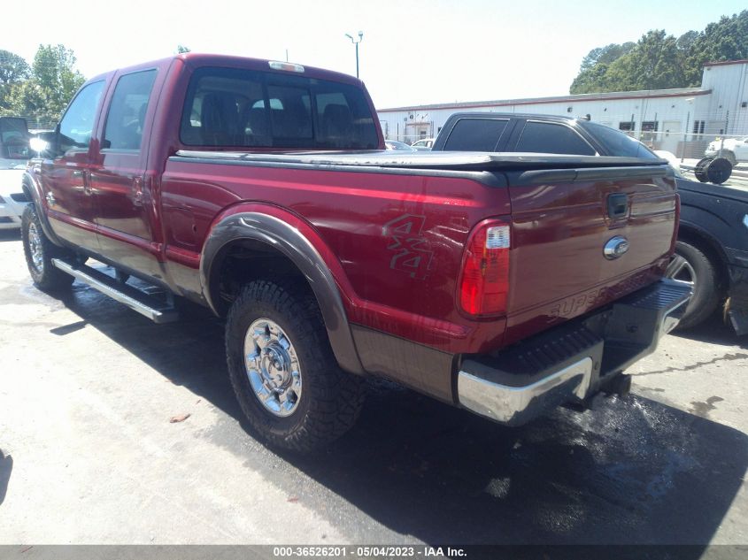 2015 FORD SUPER DUTY F-250 SRW LARIAT/PLATINUM - 1FT7W2BT4FEB28656