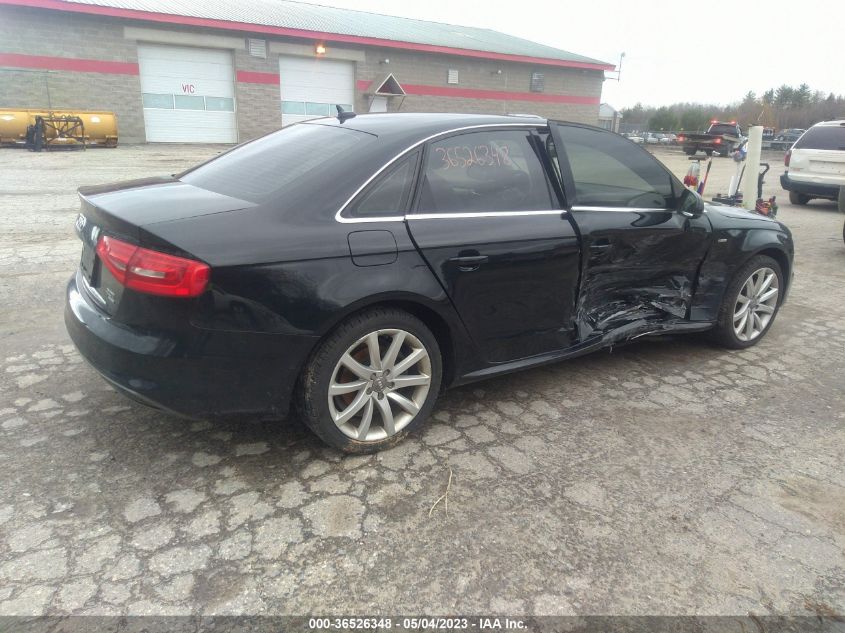 2014 AUDI A4 PREMIUM - WAUBFAFL1EN033305