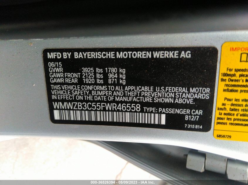 2015 MINI COOPER COUNTRYMAN - WMWZB3C55FWR46558