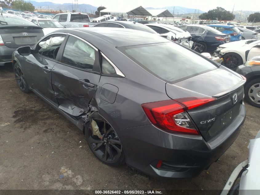 2019 HONDA CIVIC SEDAN SPORT - 2HGFC2F88KH502328