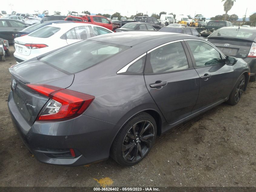 2019 HONDA CIVIC SEDAN SPORT - 2HGFC2F88KH502328