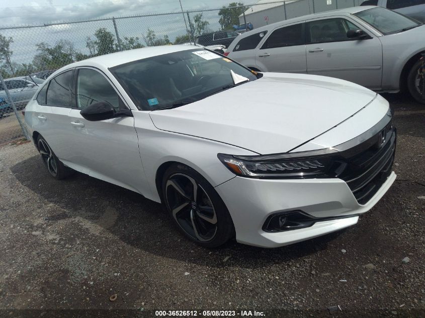 2021 HONDA ACCORD SEDAN SPORT - 1HGCV1F38MA114108
