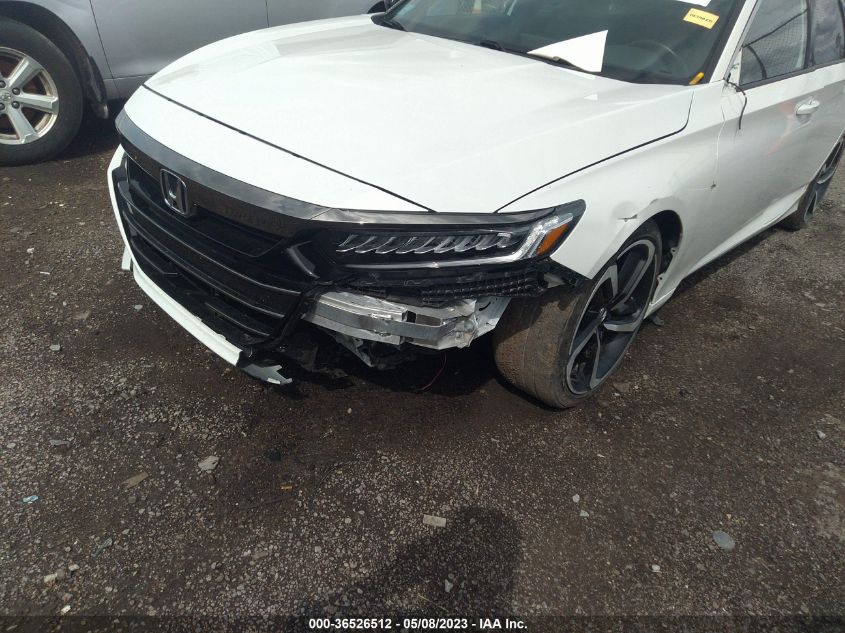 2021 HONDA ACCORD SEDAN SPORT - 1HGCV1F38MA114108