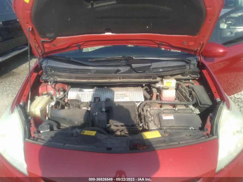 2013 TOYOTA PRIUS ONE/TWO/THREE/FOUR/FIVE - JTDKN3DUXD0347608