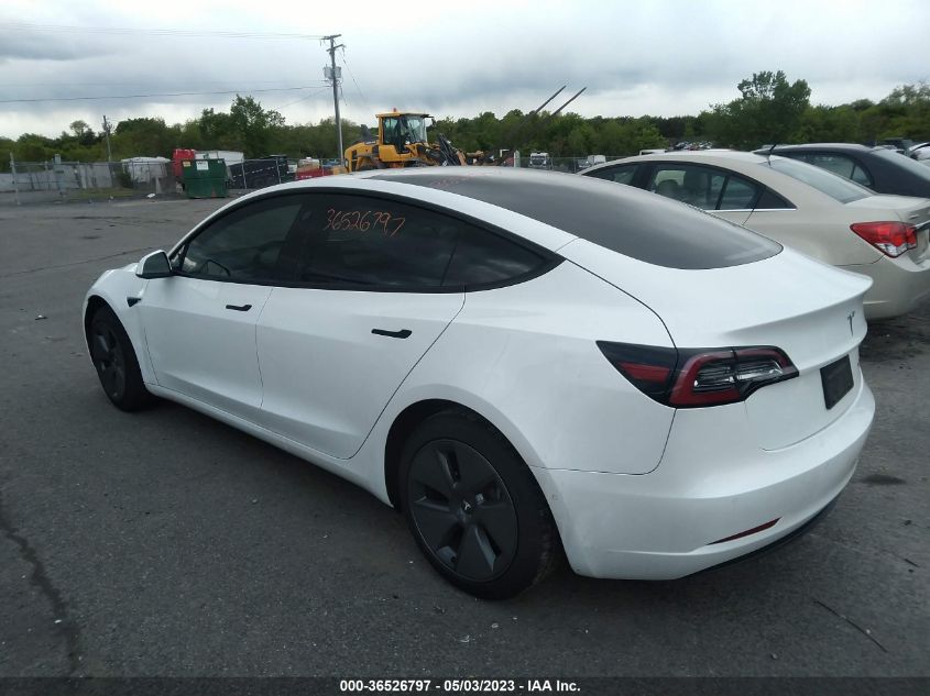 2022 TESLA MODEL 3 LONG RANGE - 5YJ3E1EB3NF106966