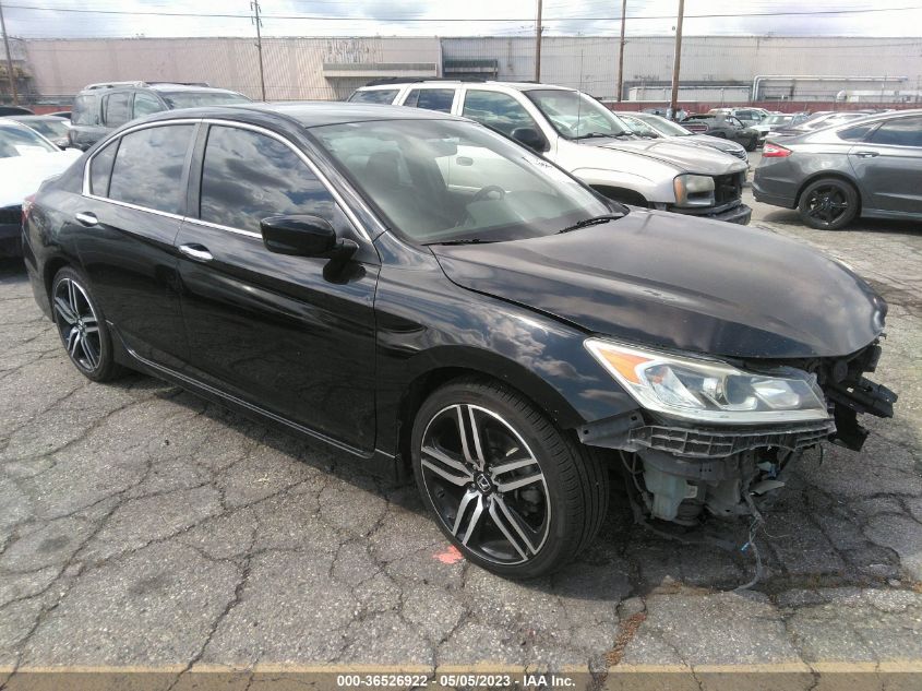 2017 HONDA ACCORD SEDAN SPORT SE - 1HGCR2F14HA033315