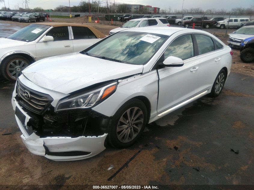 2015 HYUNDAI SONATA 2.4L SPORT - 5NPE34AF5FH028332