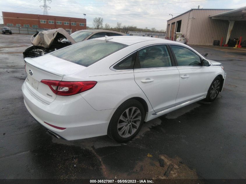 2015 HYUNDAI SONATA 2.4L SPORT - 5NPE34AF5FH028332