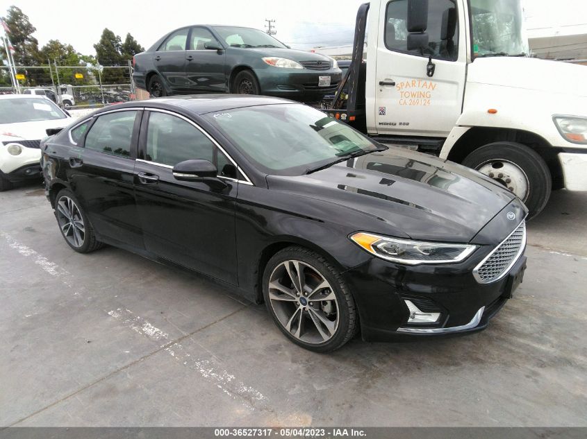 2019 FORD FUSION TITANIUM - 3FA6P0K98KR217404