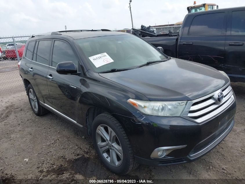 2013 TOYOTA HIGHLANDER LIMITED - 5TDYK3EHXDS099054