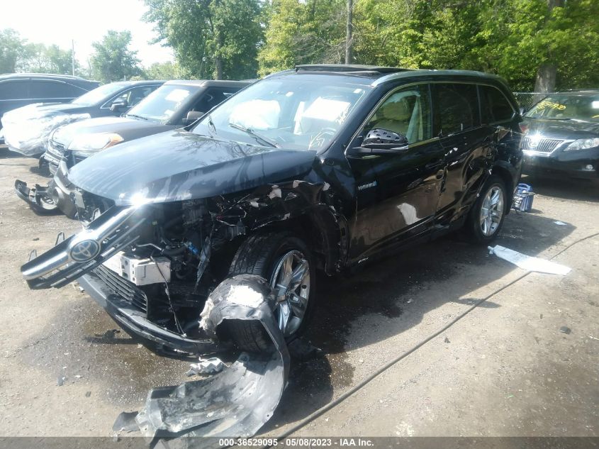 2016 TOYOTA HIGHLANDER HYBRID LIMITED 5TDDCRFH2GS015441